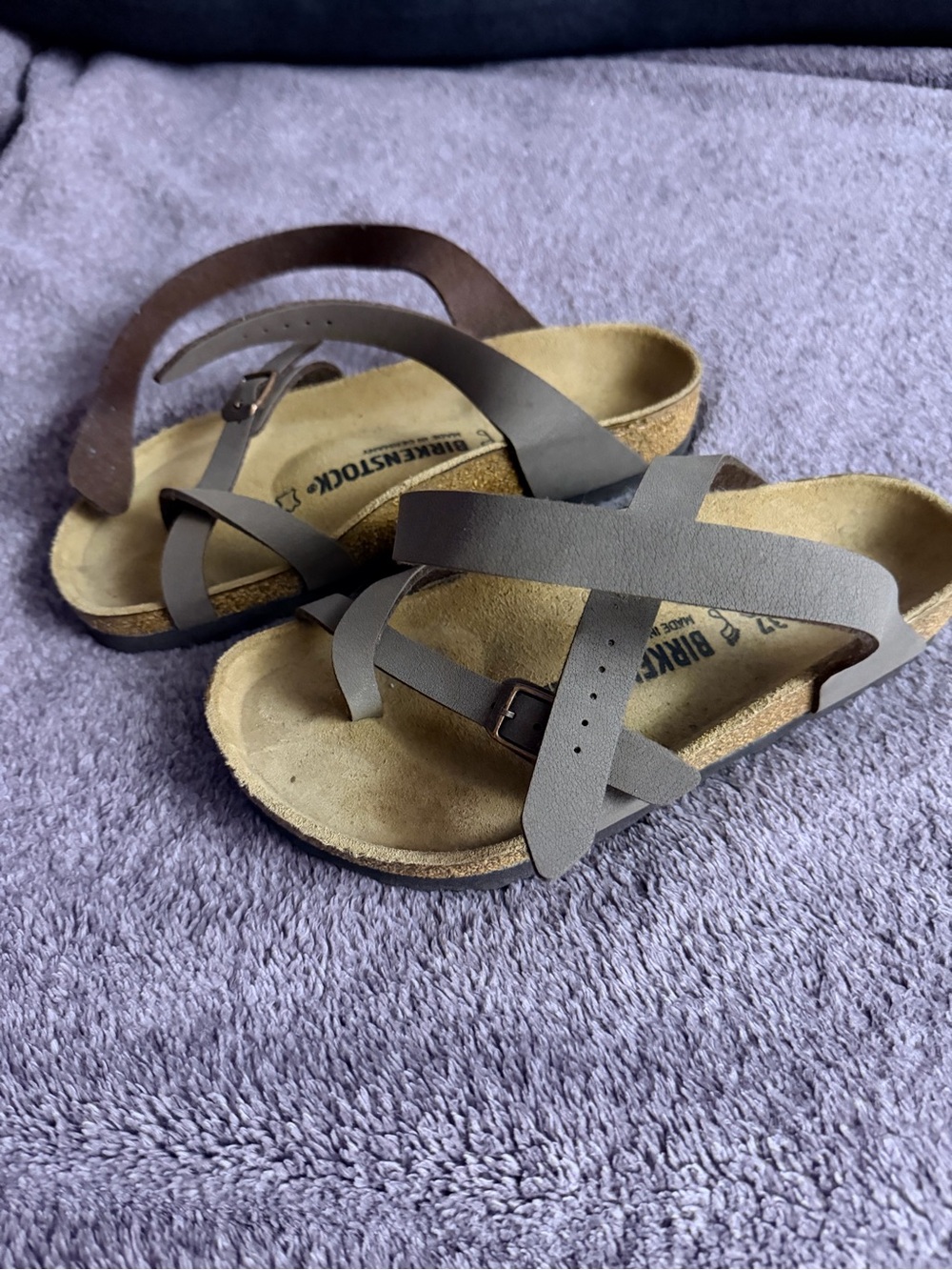 Birkenstock Gray Strappy Sandals - Picture 2 of 4